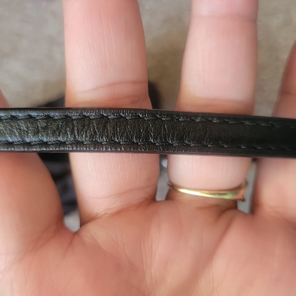 Black Coach Wristlet with Silver Accents - Picture 9 of 15